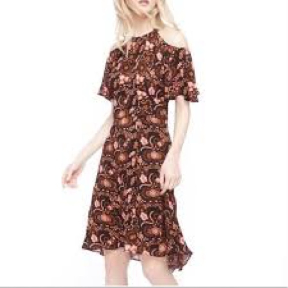 ALC | Floral Cold Shoulder Dress